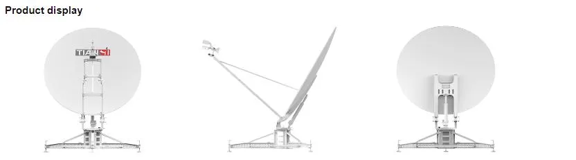 0.9m Ku Band Carbon Fiber Reflector Manual Flyaway Antenna System