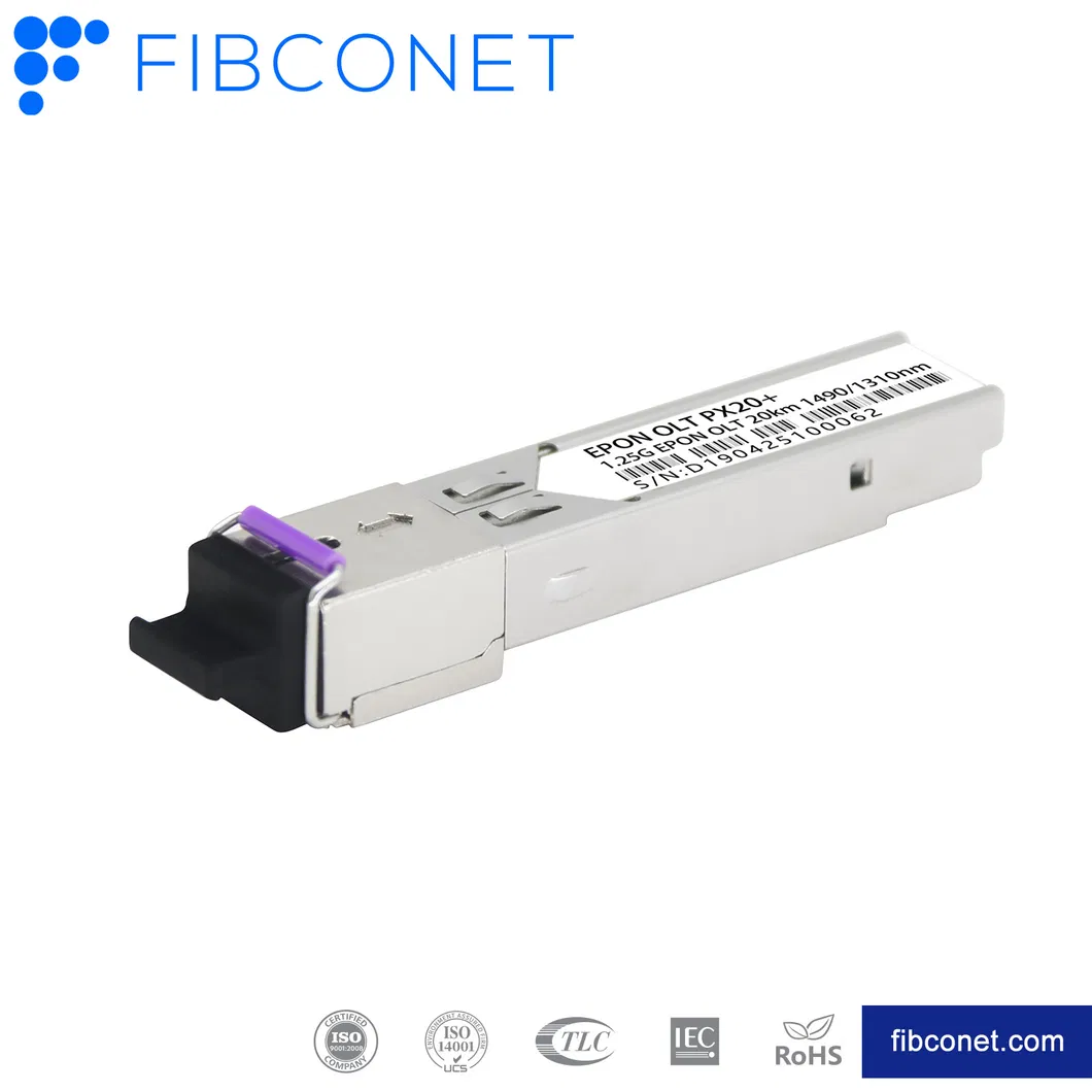 10GB Multi Mode 80km 1550 SFP Optical Fiber Transceiver