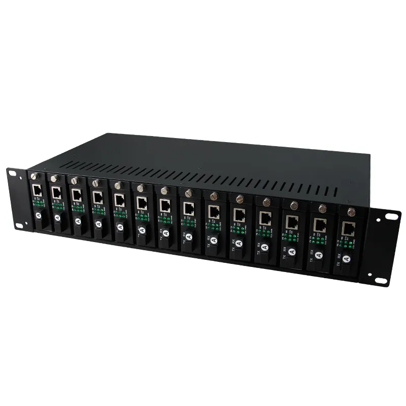 14 Slots 2u Media Converter Rack-Mountable Chassis (MC-RACK-14-2U)