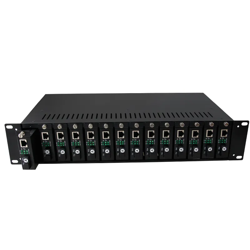 14 Slots 2u Media Converter Rack-Mountable Chassis (MC-RACK-14-2U)