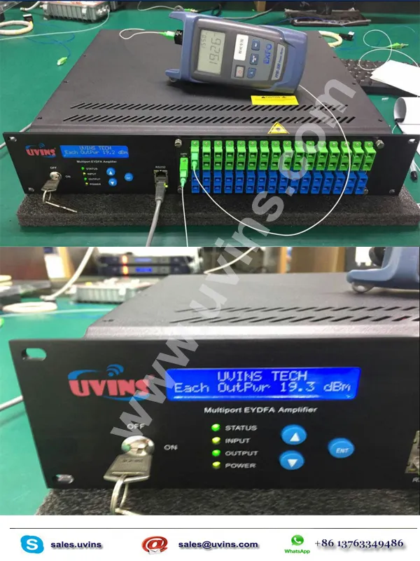 1550 Nm Pon Eydfa with Wdm/ Erbium Doped Optical Fiber Amplifier High Output Power