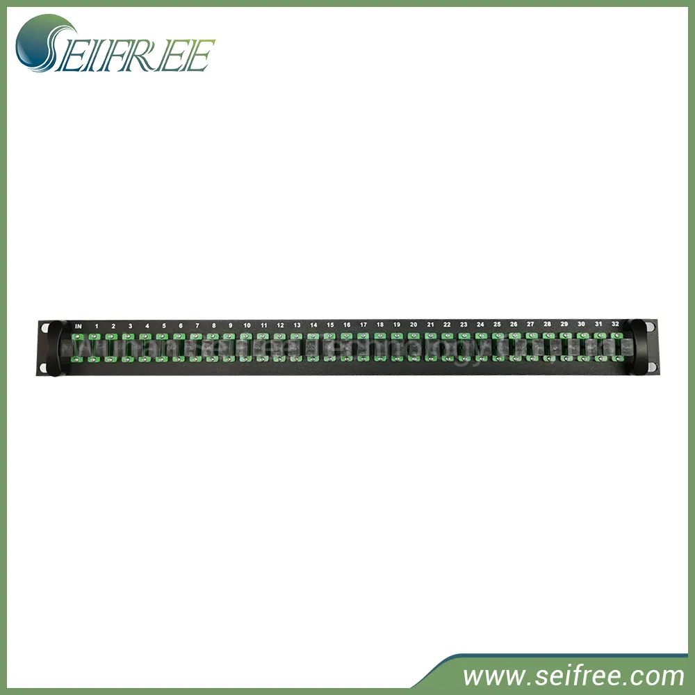 1x32 Dual-Window Fiber Optic Splitter, 1310 / 1550 nm, SC/APC (8° Angel)