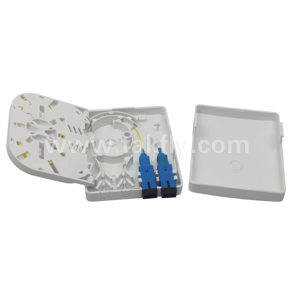 2 Port FTTH Wall Mount Fiber Optic Termination Box