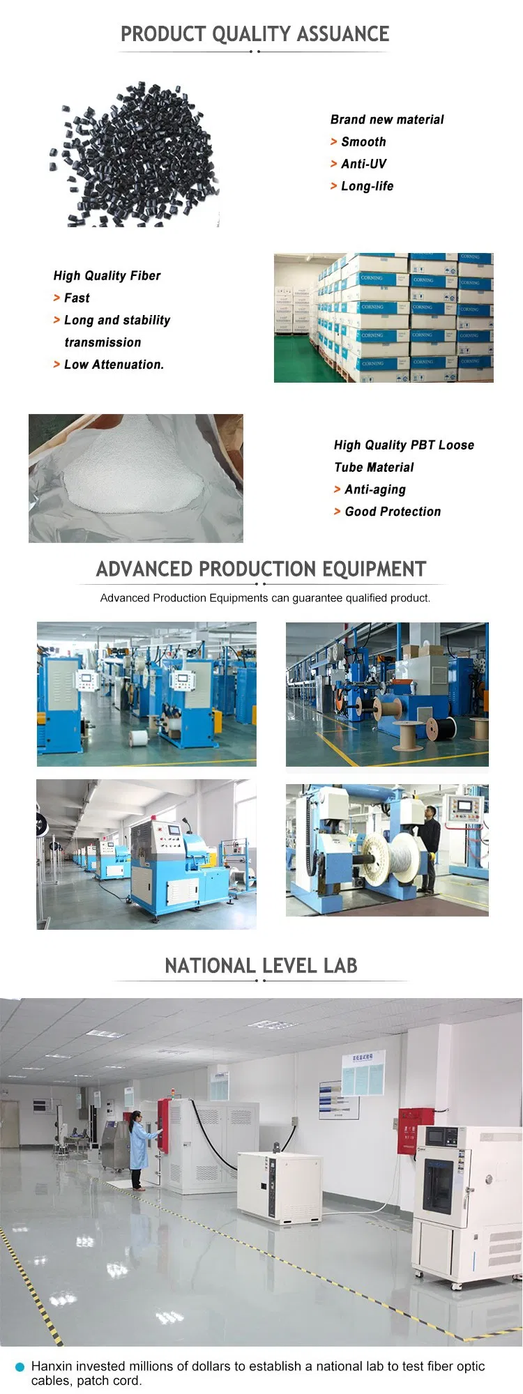 24 Core Single Mode Direct Bury Optical Fiber Cable GYTA53 Optical Buried Unfilled Cable