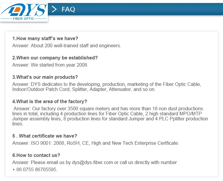 24core Aqua Om3 MPO-MPO Fiber Optic Patch Cord