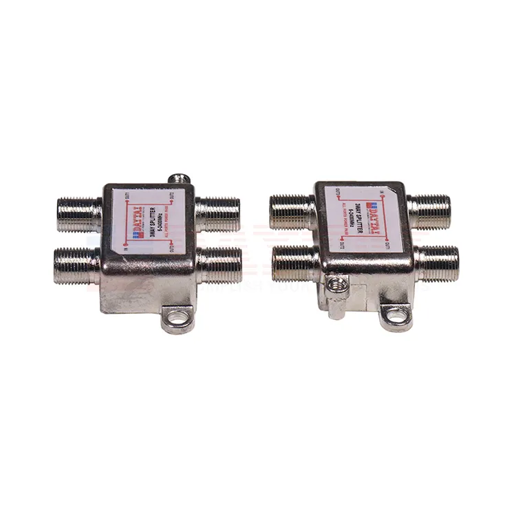 3 Way Sat Splitter DC Power Pass 2.4GHz Satellite Signal TV Splitter