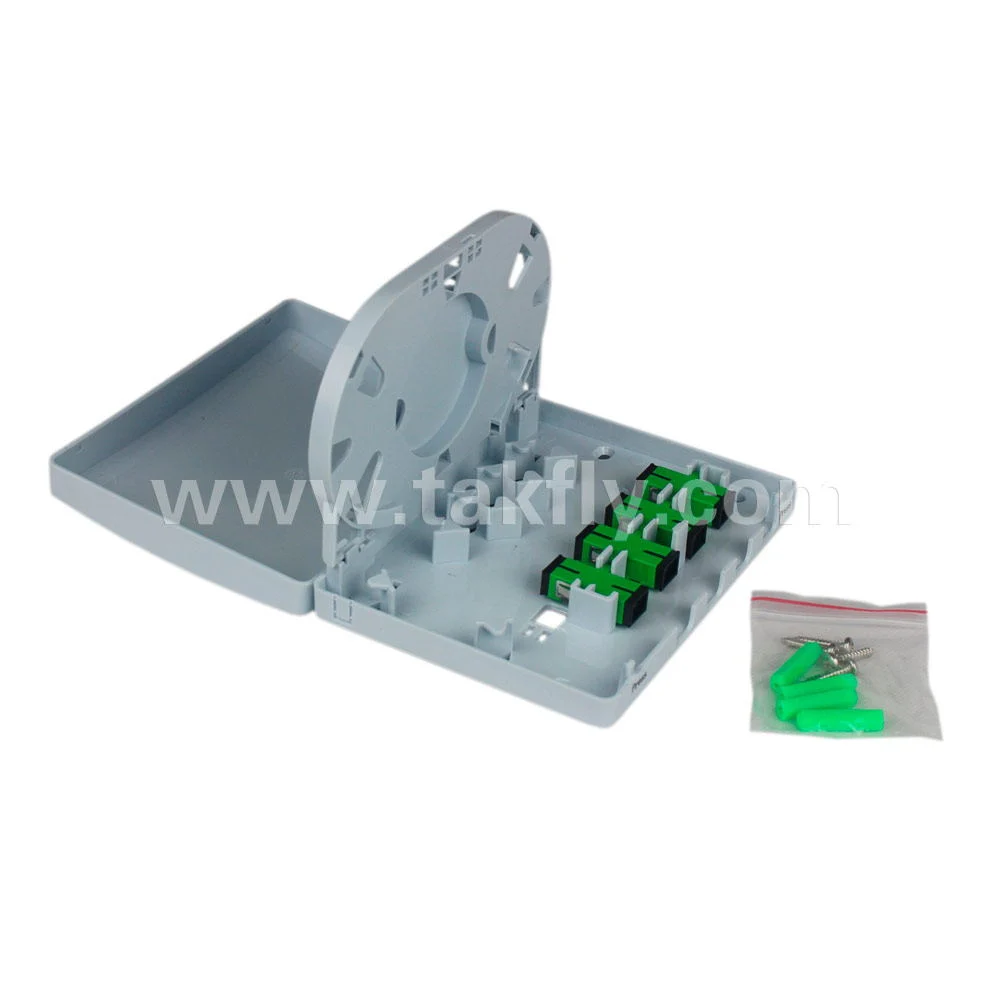 4 Port Fiber Optic Termination Desk Box with Sc/LC