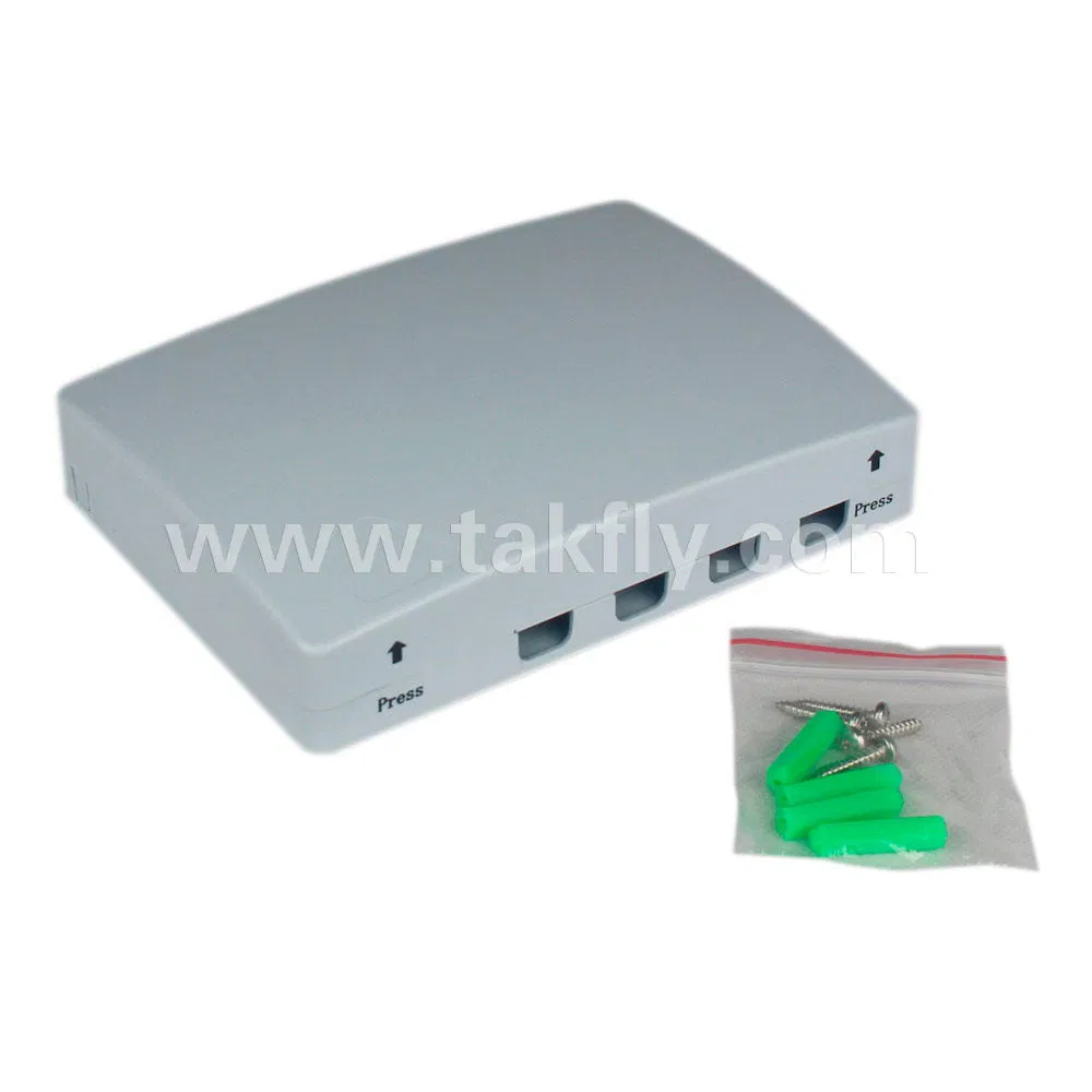 4 Port Fiber Optic Termination Desk Box with Sc/LC