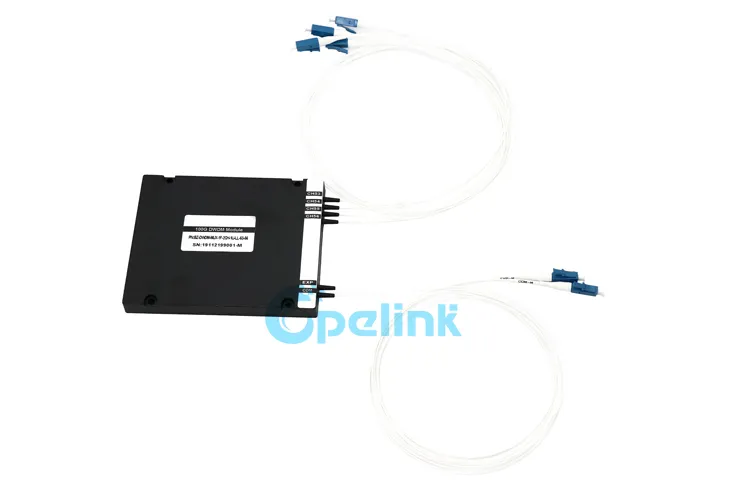 4CH 0.9mm Fiber Cable LC/PC Steel Tube Mux/Demux Optical DWDM