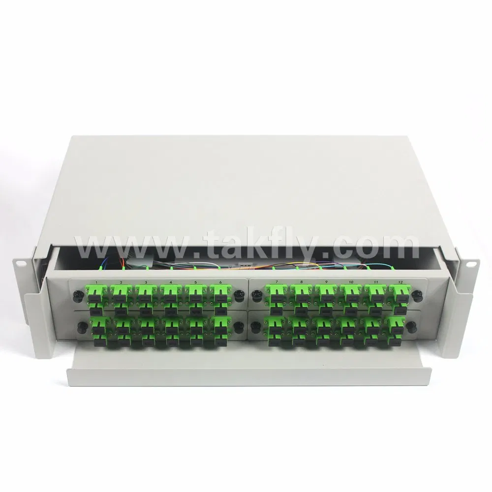 4u Slide 48 Cores Rack-Mount Fiber Optical Distribution Frame