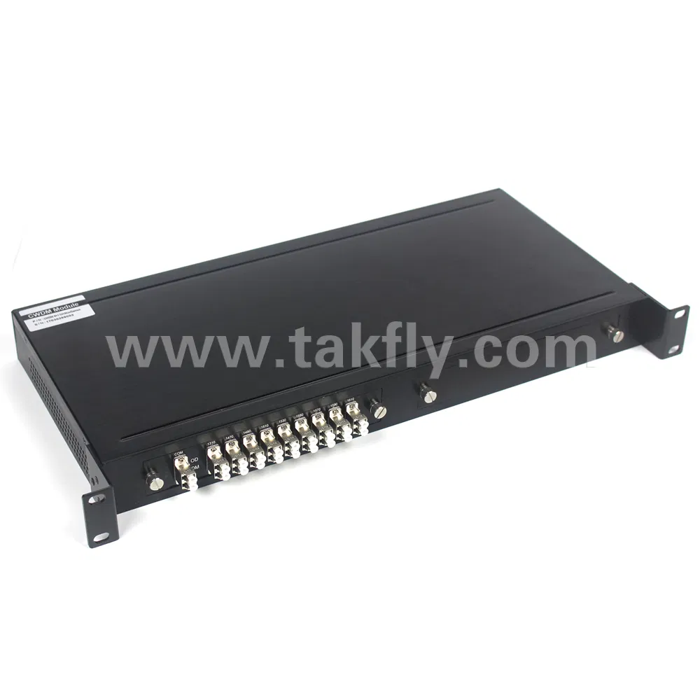 8+1 CH Fiber Optical Mux/Demux Rackmount CWDM with SFP Module