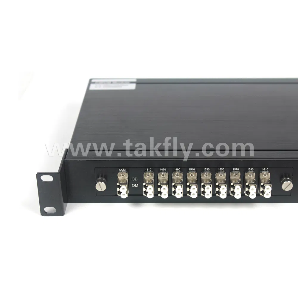 8+1 CH Fiber Optical Mux/Demux Rackmount CWDM with SFP Module