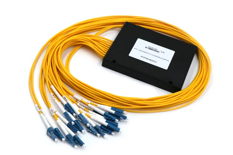 8+1CH 3.0mm Fiber Optic Cable LC/PC ABS Box Mux+Demux Optical CWDM