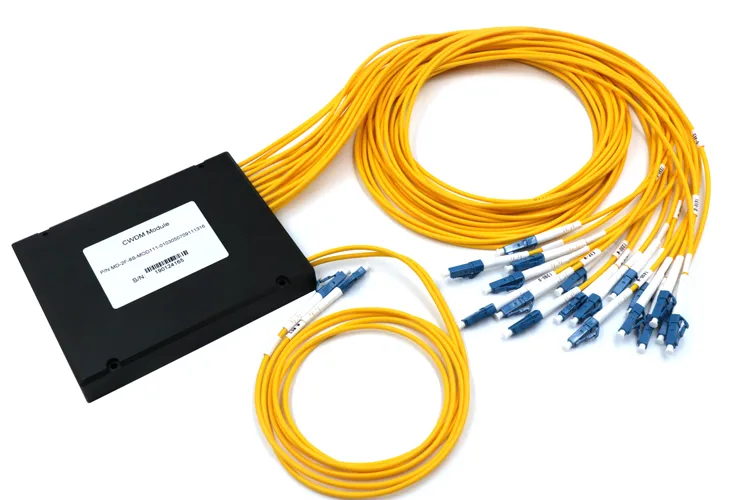 8+1CH 3.0mm Fiber Optic Cable LC/PC ABS Box Mux+Demux Optical CWDM