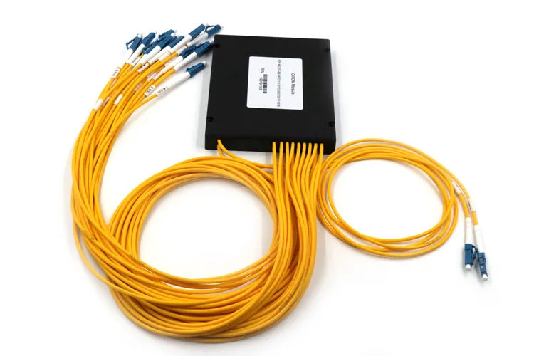 8+1CH 3.0mm Fiber Optic Cable LC/PC ABS Box Mux+Demux Optical CWDM
