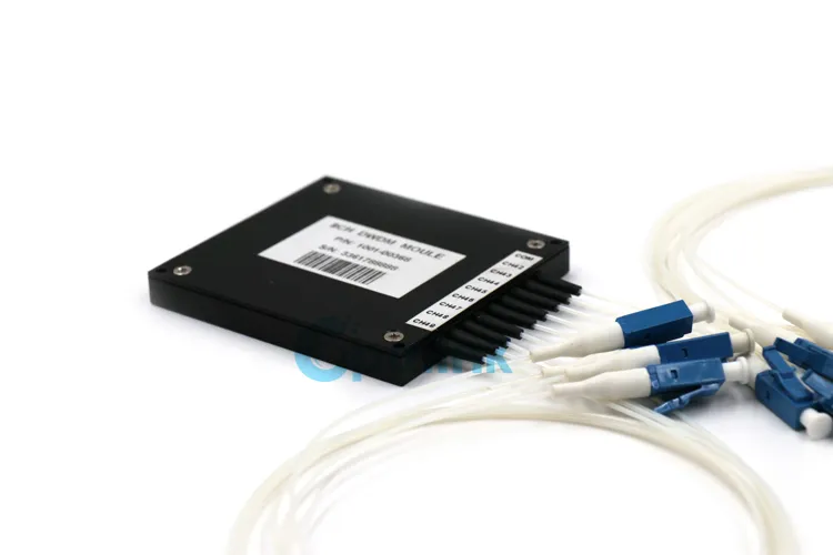 8CH LC/PC 0.9mm Fiber Cable ABS Plastic Box Mini Optical DWDM