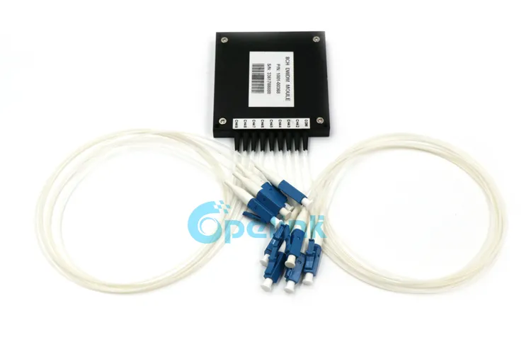 8CH LC/PC 0.9mm Fiber Cable ABS Plastic Box Mini Optical DWDM