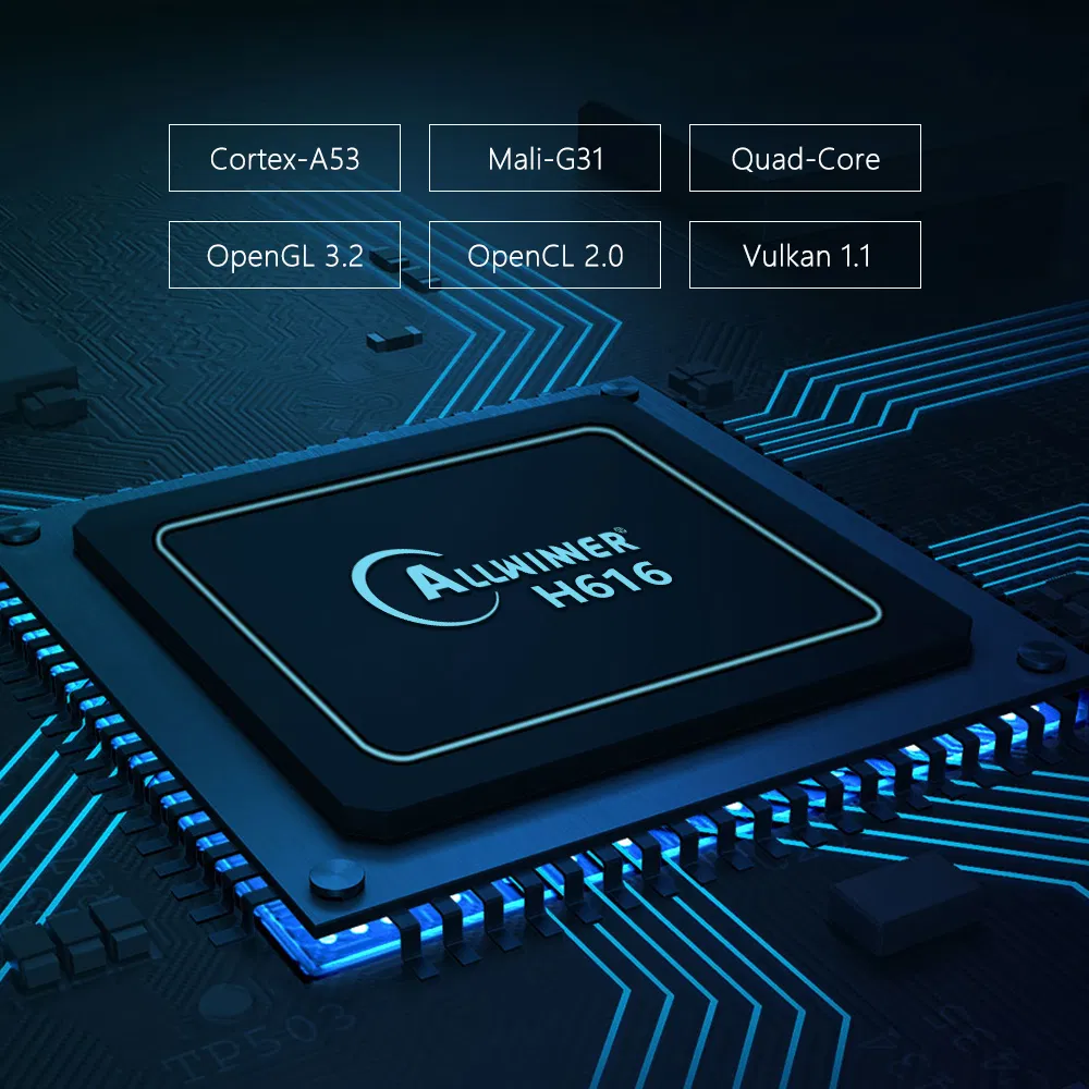 Allwinner H616 Quad Core Android Smart TV Box 5g WiFi Android 10 TV Box X96q Max TV Box