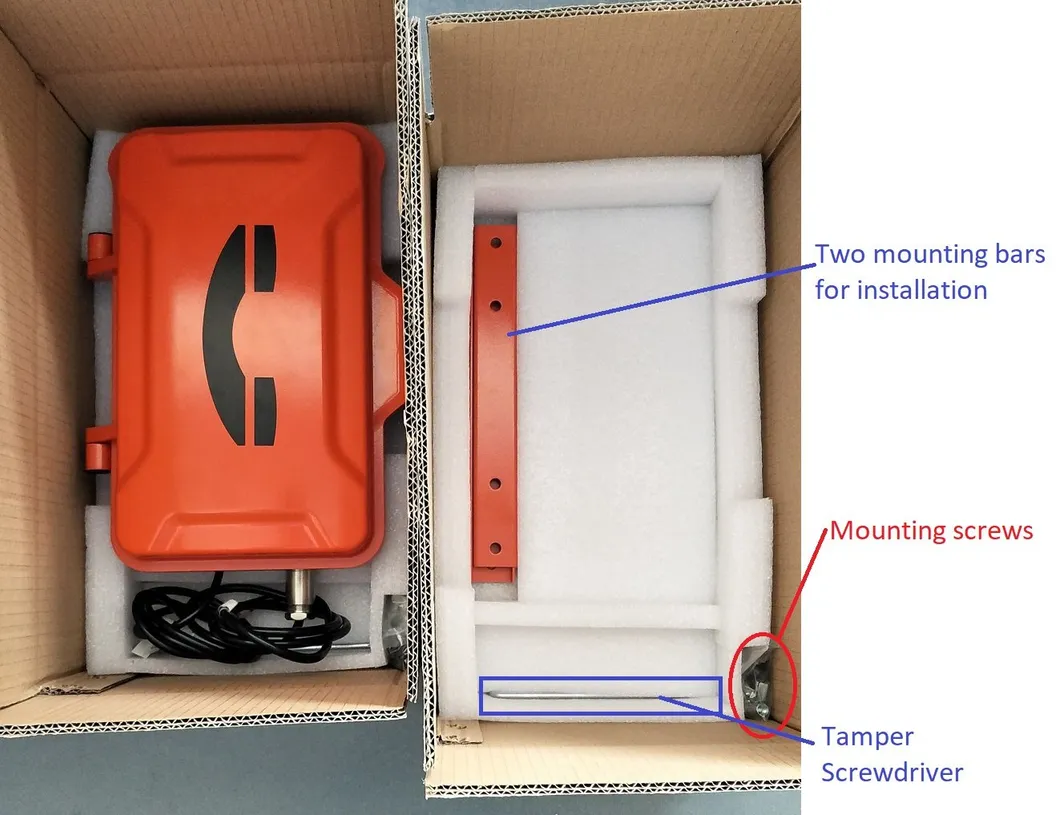 Atex Hotline Explosion Proof Waterproof Industrial Telephone for Mine