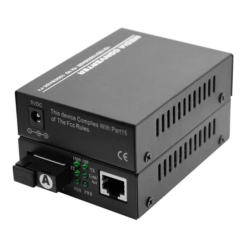 Bidi Wdm Single Fiber 10/100/1000m 1310/1550 20km Llf LFP SFP Fiber Optic Media Converter OEM Factory