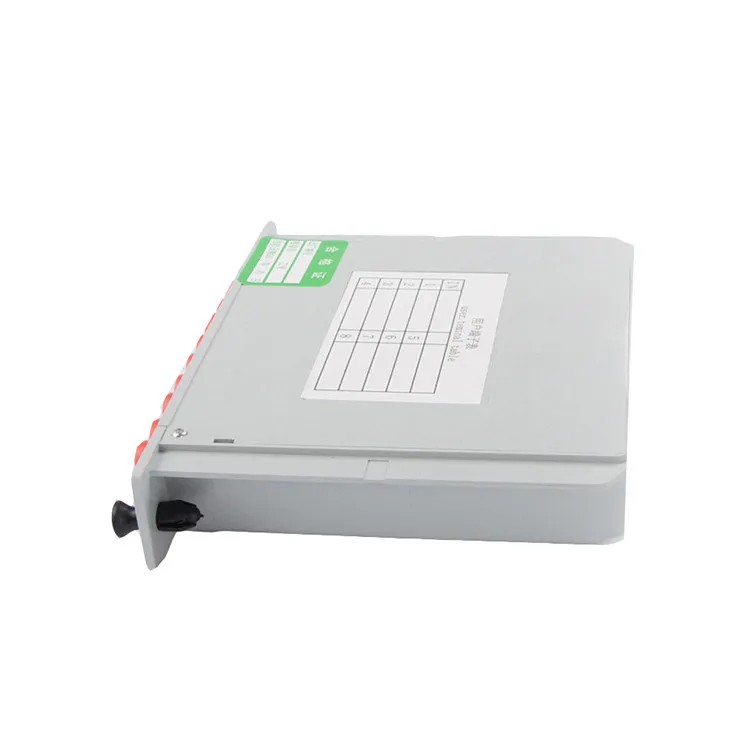 Cassette Card Inserting Fiber Optic PLC Splitter 1X8 FC Upc Modular