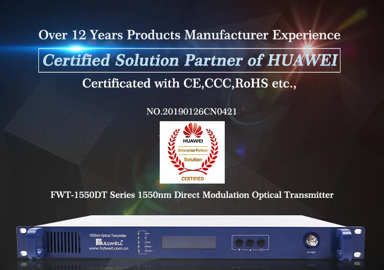 CATV Plug-in Type 1550nm Direct Modulation Optical Transmitter