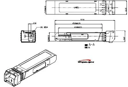 Customized 1.25g Bidi SFP Transceiver Module 550m~80km