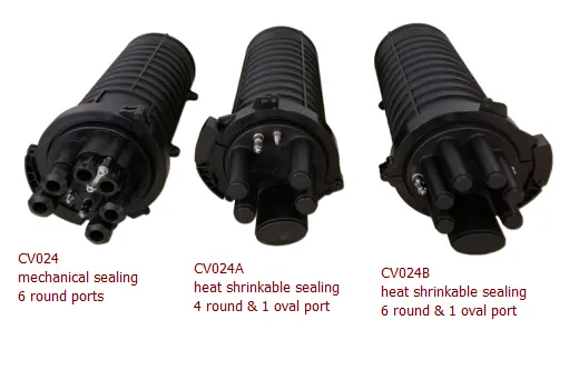 CV024 144 Foc Dome Fiber Optic Closure with Mechanical Sealing Cable Ports
