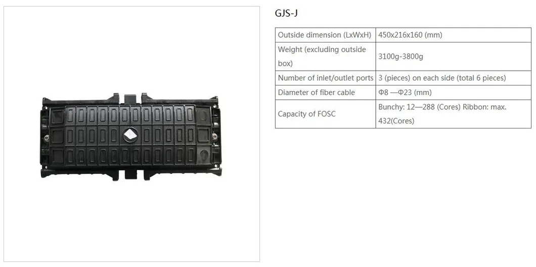 Fiber Optical Splicing Closure Gjs-a 98cores