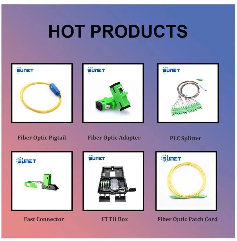 FTTH 1*8 Insertion Card Type Fiber Optic PLC Splitter with Sc/Upc Connector