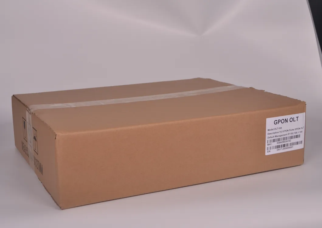 FTTH/FTTB 2*10g Uplink Ports Fiber Optic Network 2.5g 8 Pon Ports Gepon Olt