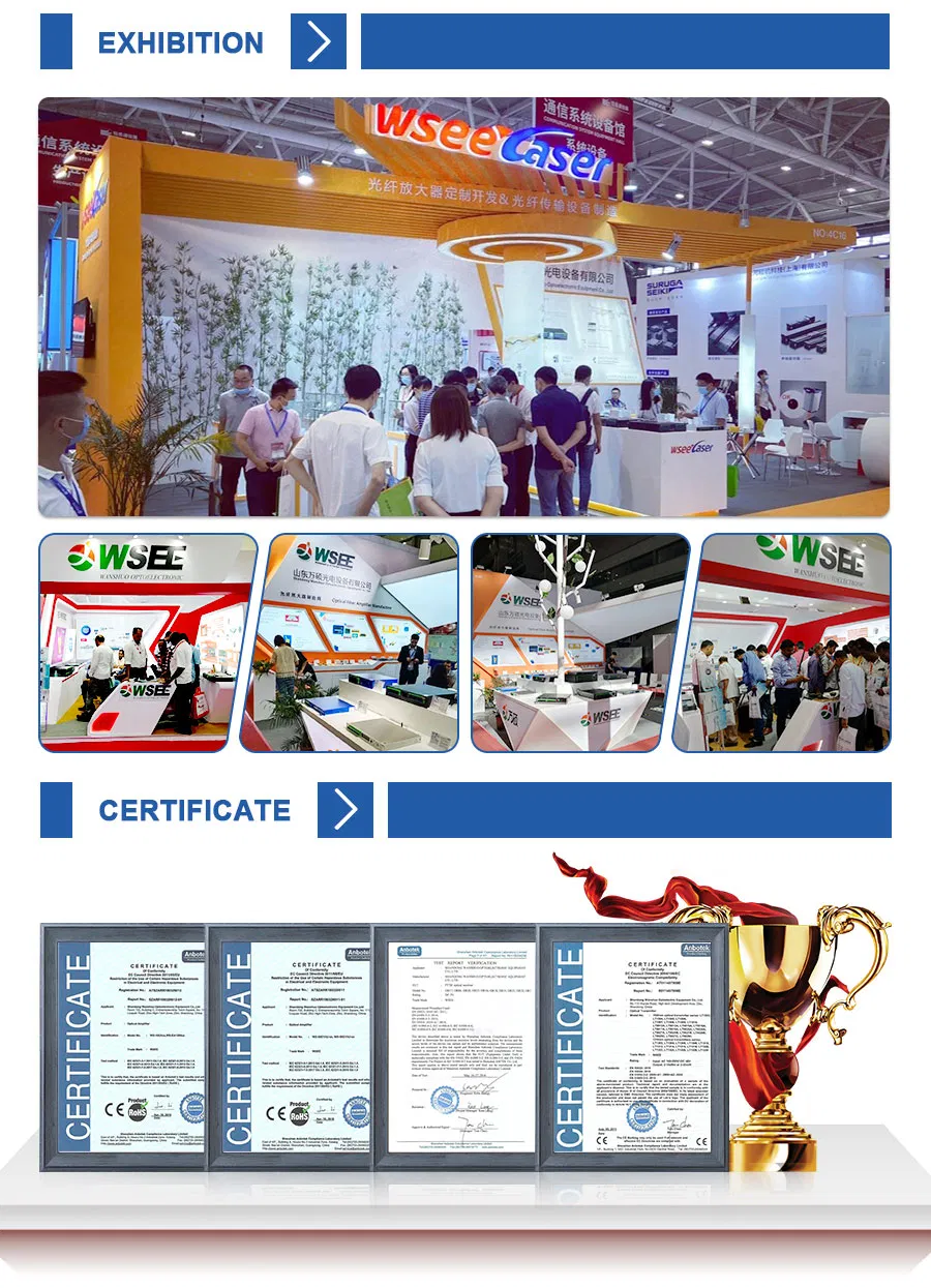 FTTH High Power Pon Fiber 1550nm CATV Wdm EDFA Optical Amplifier Price