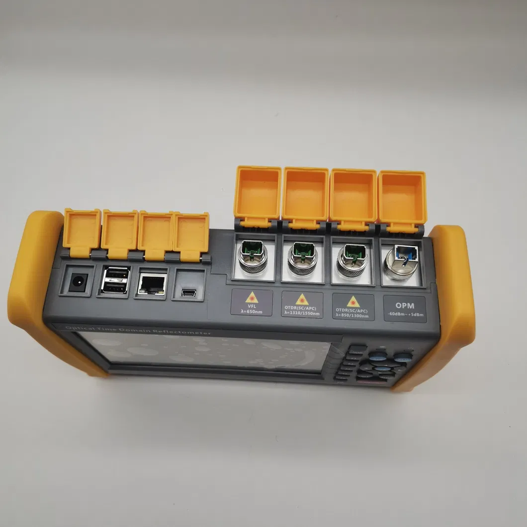FTTH OTDR 1310/1550nm, 45/43dB 185km Distance Fiber Testing Equipment