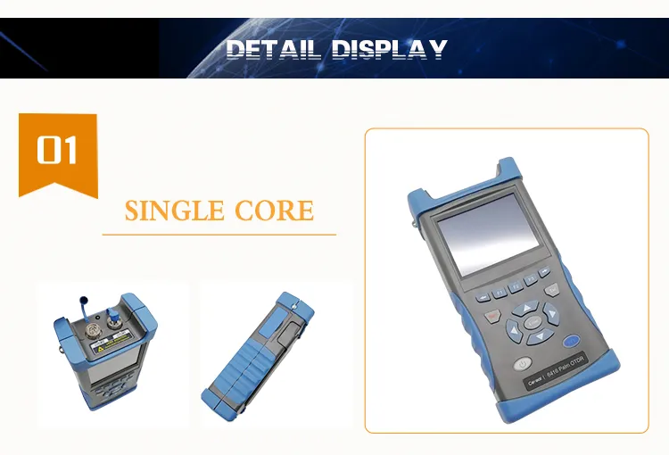 FTTX Handheld Multimode Singlemode Fiber Optic Cable Wavelength Ranger Tester 1310 1550 32/30 dB OTDR