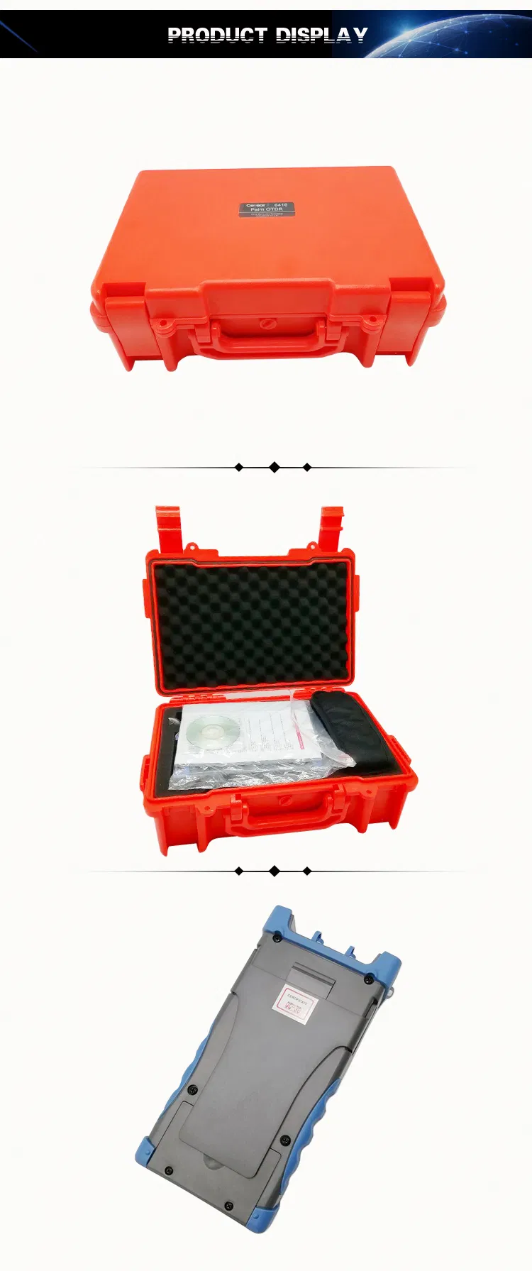 FTTX Handheld Multimode Singlemode Fiber Optic Cable Wavelength Ranger Tester 1310 1550 32/30 dB OTDR