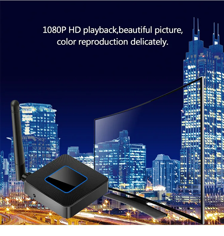 Full HD Wireless Screen Mirroring 2.4GHz/5GHz WiFi Audio and Video Transmission Display Miracast Airplay Dongle