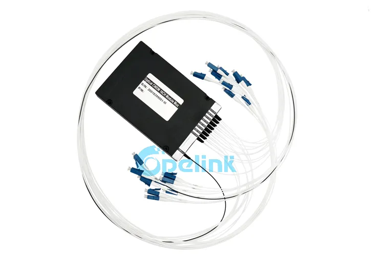 G652D, G657A1 LC/FC/Sc/St/Mu Opelink/OEM New RoHS 16+1CH Factory Mux /Demux Fiber Optic CWDM