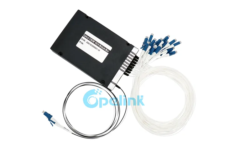 G652D, G657A1 LC/FC/Sc/St/Mu Opelink/OEM New RoHS 16+1CH Factory Mux /Demux Fiber Optic CWDM