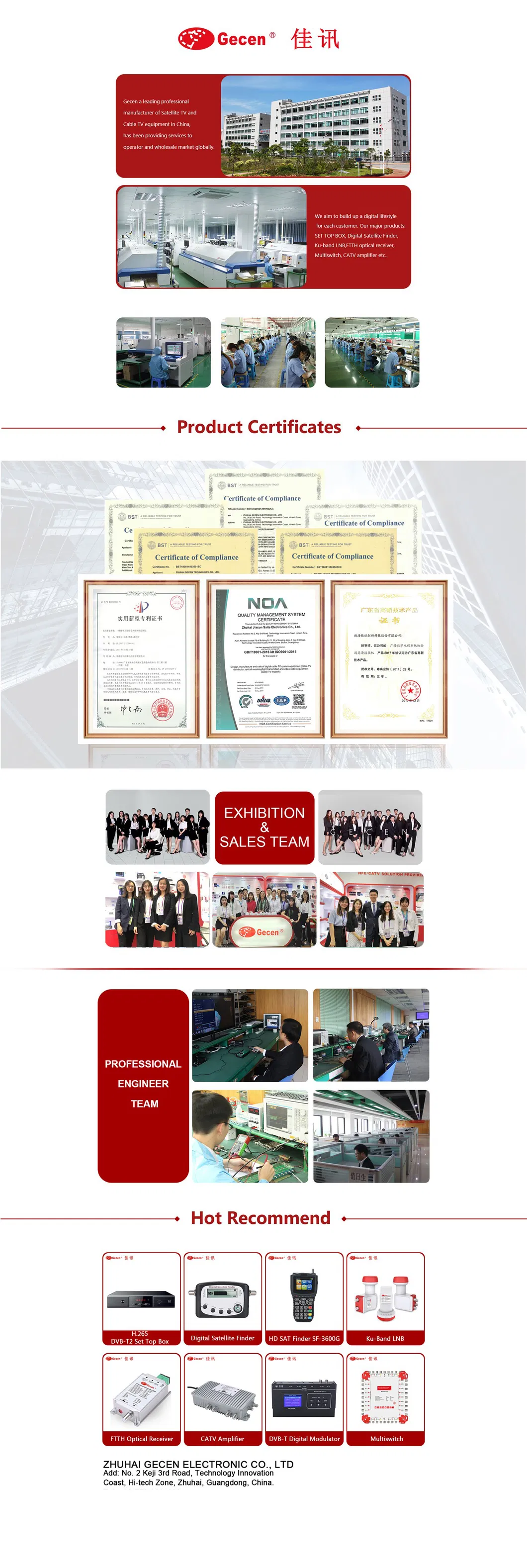 Gecen Original 0.1dB Twin Output LNB