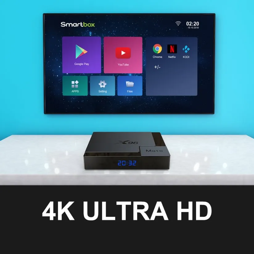 Gecen X96 Mate Android 10 Allwinner H616 4GB 32 64GB Smart TV Box Google Media Player 2.4G/5g WiFi HD TV Box