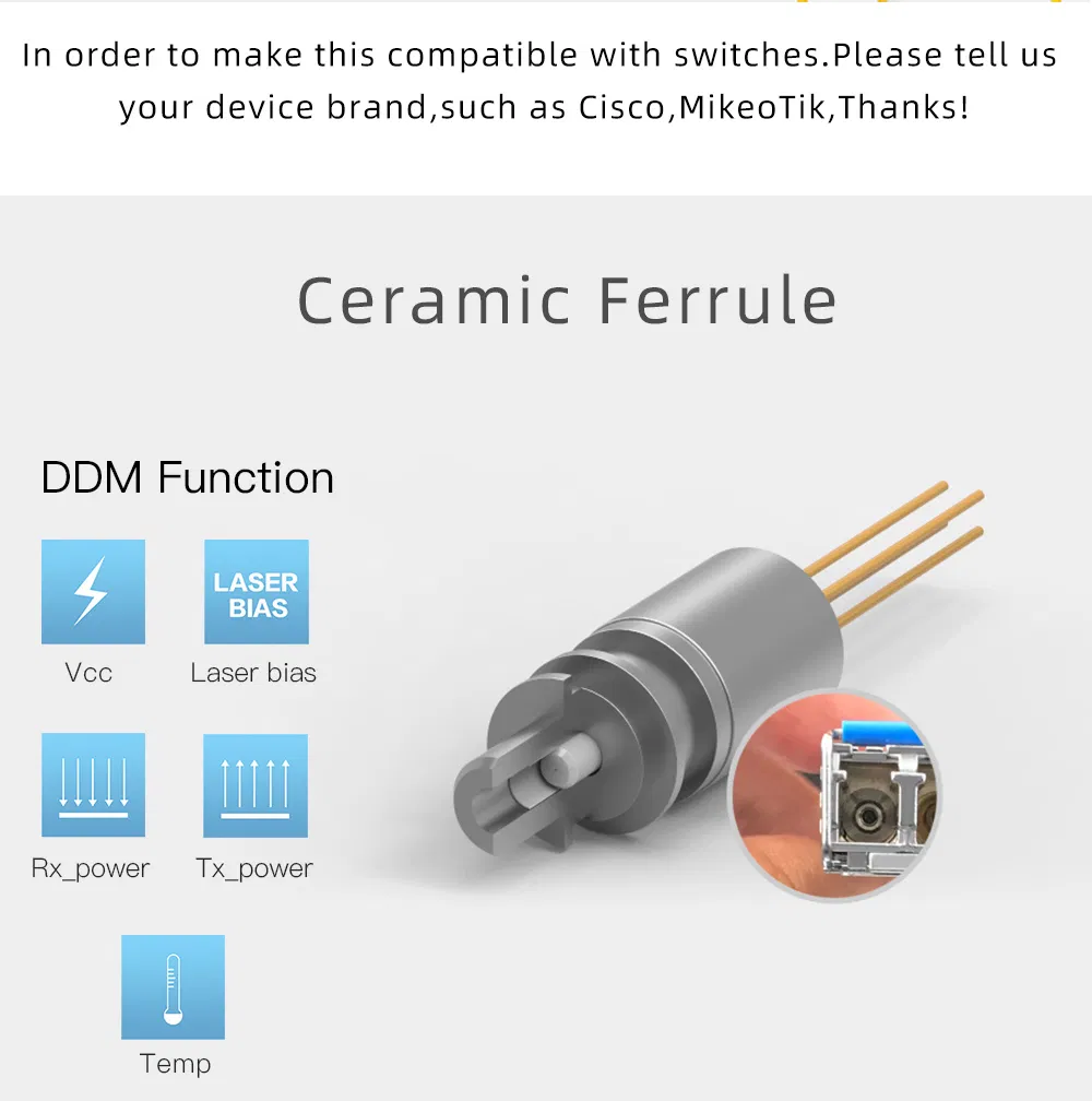 H3C QSFP-40G-LR4-WDM1300 Compatible 40GBASE-LR4 QSFP+ 1310nm 10km DOM LC SMF Optical Transceiver Module