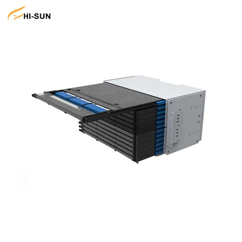Hi-Sun Fiber Optic Patch Panel 1u 2u 3u 4u Optic Fiber Patch Panel