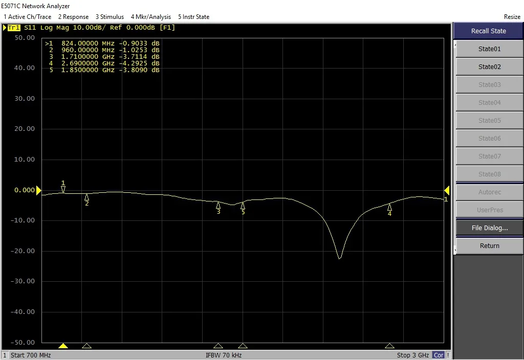 High Gain PCB Ufl Connector 4G Internal Antenna