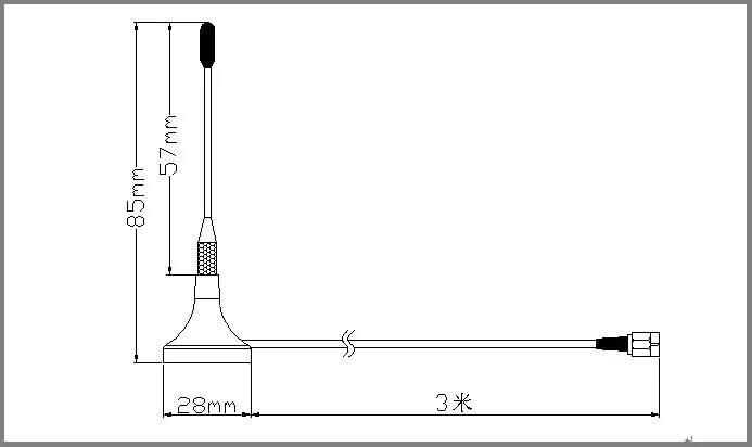 High Peformance Dual Band 3G Antenna, GSM Antenna with 3&5 Meters Cable SMA Connecter GSM 3G Antenna