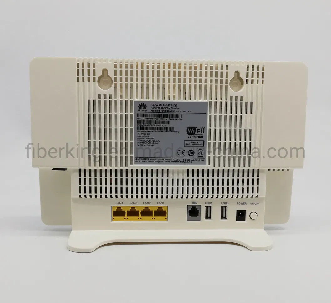Huawei Echolife Hg8245q2 Hg8245q 4ge+2pots+WiFi+USB Gpon Dual Band ONU with English Firmware