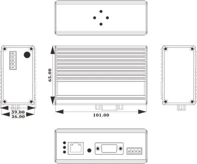 Industrialrs-232/485/422 Serial Port Into TCP/IP Serial to Ethernet Converter TCP, UDP, HTTP, DNS, DHCP, Snmp and Modbus Gateway