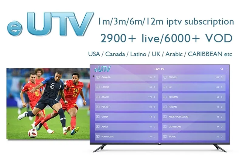 IPTV Smarter 6500+Live 2000+VOD Adult Europe USA Canadian Stream Live Android M3u