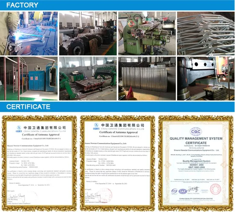 Ka Band 1.8m Aluminum Earth Station Satellite Antenna