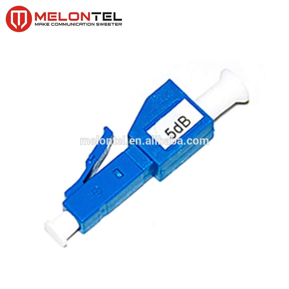Mt-1033 Blue LC Type Attenuator 1dB 5dB 15dB Male Female Simplex Sm Fixed Fiber Optic Attenuator