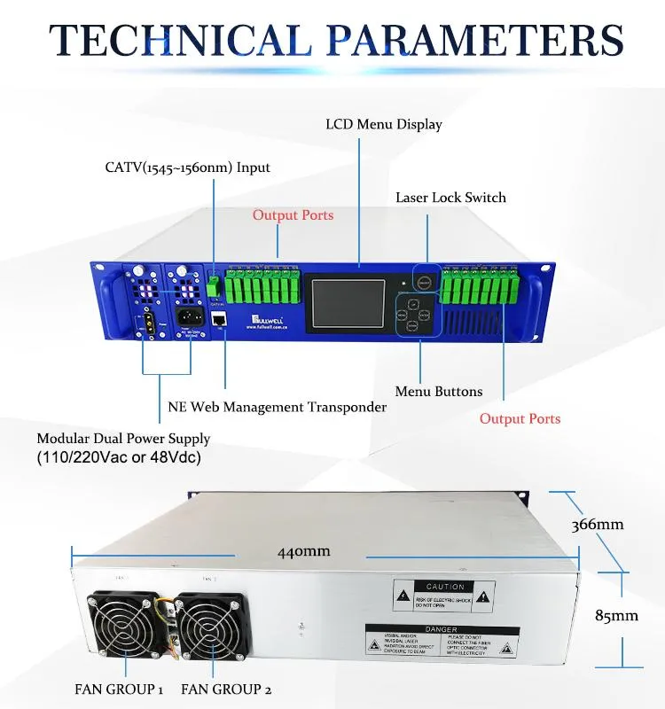 Multi Ports CATV EDFA Amplifier